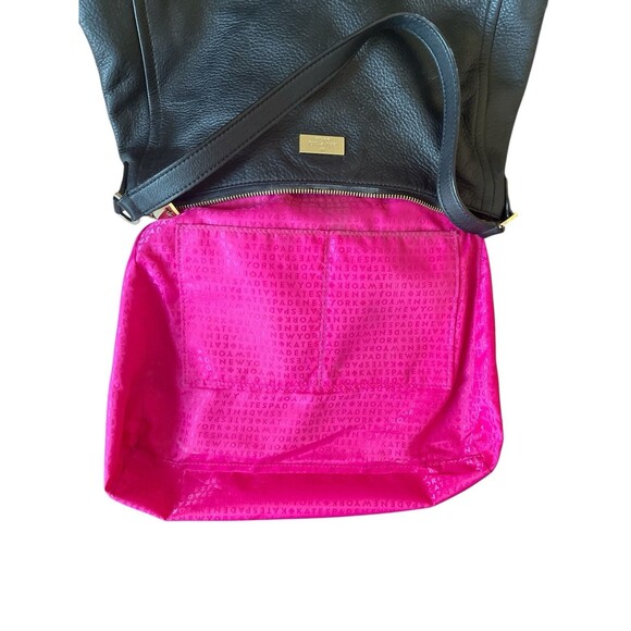 Kate Spade New York Town Road Aurelia Black Pebbled Leather Shoulder Bag READ - Picture 10 of 12